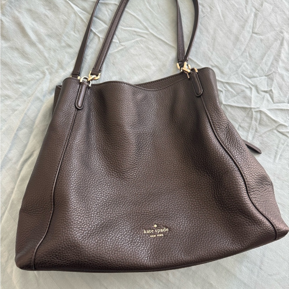 Kate Spade Black Leather Tote Bag